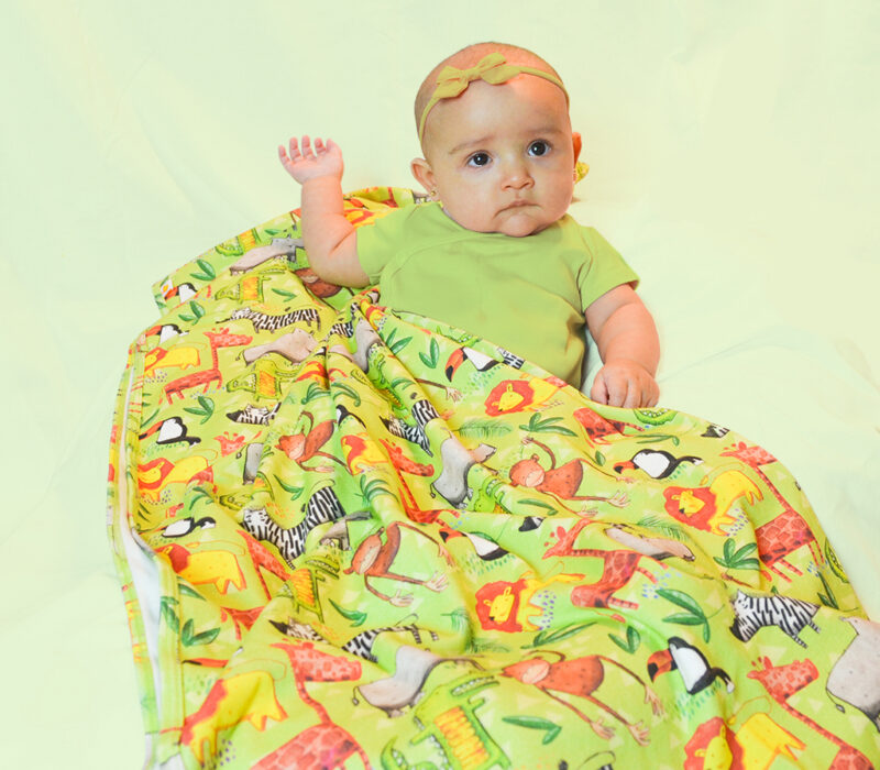 baby-travel-blanket, jungle journey blanket