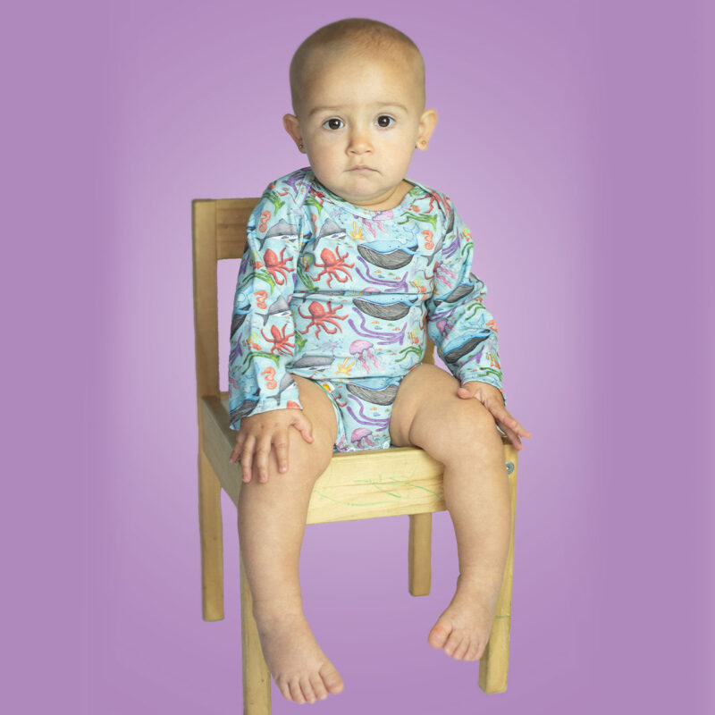 Ocean Bubbles, Soft Cotton Onesie for Baby’s First Adventures