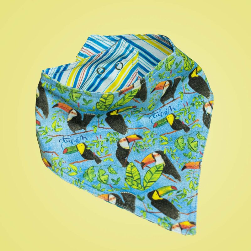 cute toddler bibs, caribe bandana bib