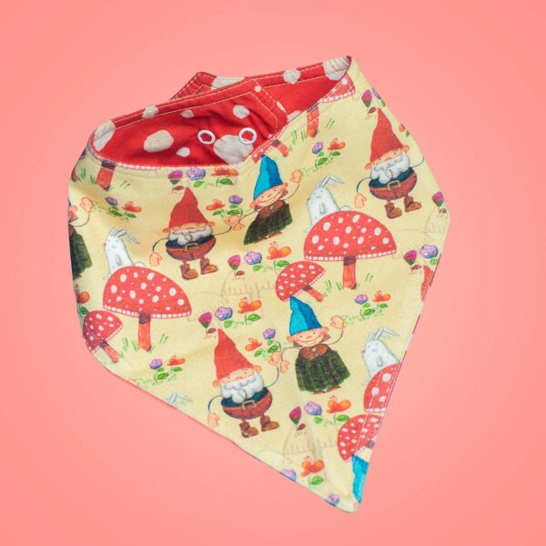 absorbent baby bandana bibs, gnome party bandana bib