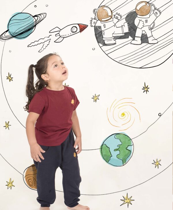 blue, cotton joggers, kids joggers, cotton tshirt, twibbles basics