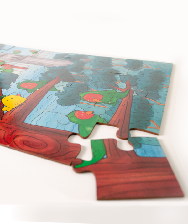 busy parrot puzzle detail