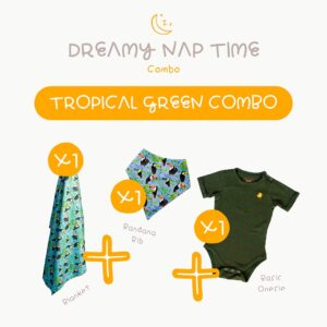 tropical green combo, dreamy nap time, little explorer