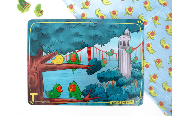 Busy Parrot Placemat