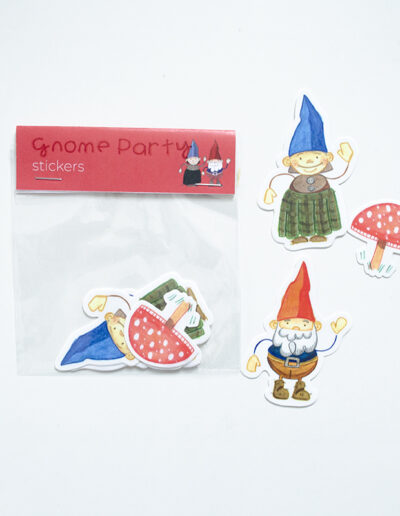 gnome party stickers