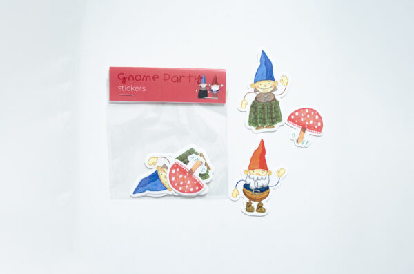 gnome party stickers