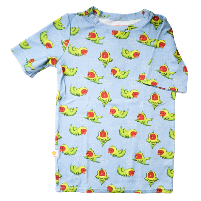 Busy parrot t-shirt