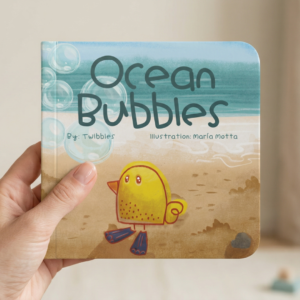 Ocean Bubbles Twibbles original board book presale underwater adventure for babies toddlers