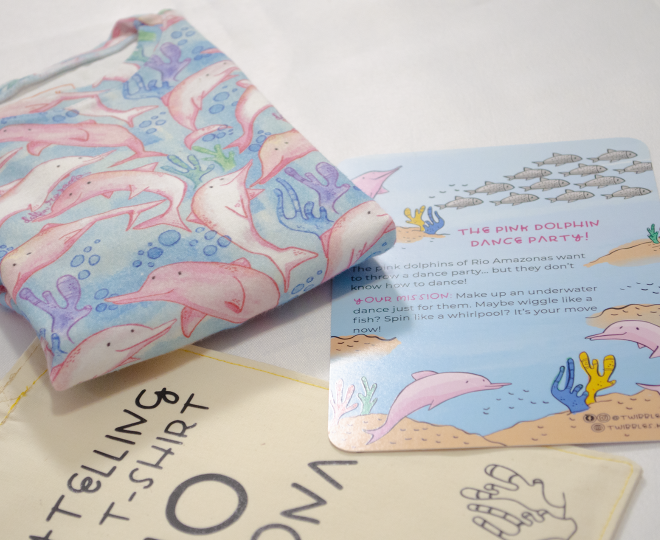 Rio Amazonas Storytelling Tee colorful toddler t-shirt screen-free play Twibbles