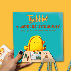 Twibbles Scribbles toddler coloring book bold illustrations screen-free play ages 1-4